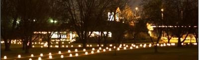Yakima Area Arboretum Hosts The Annual Luminaria In Yakima, Washington