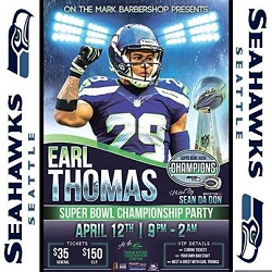Earl Thomas Super Bowl Party in Kennewick, Wa