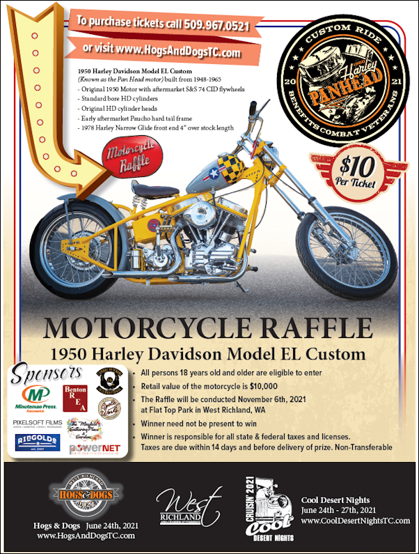 2020 2021 Hogs and Dogs Motorcycle Raffle